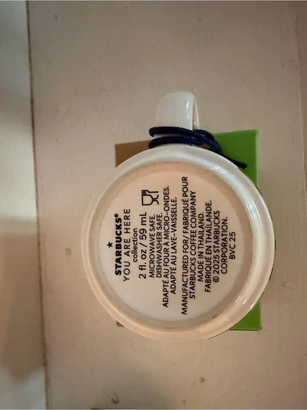 Starbucks France 2oz ornament.